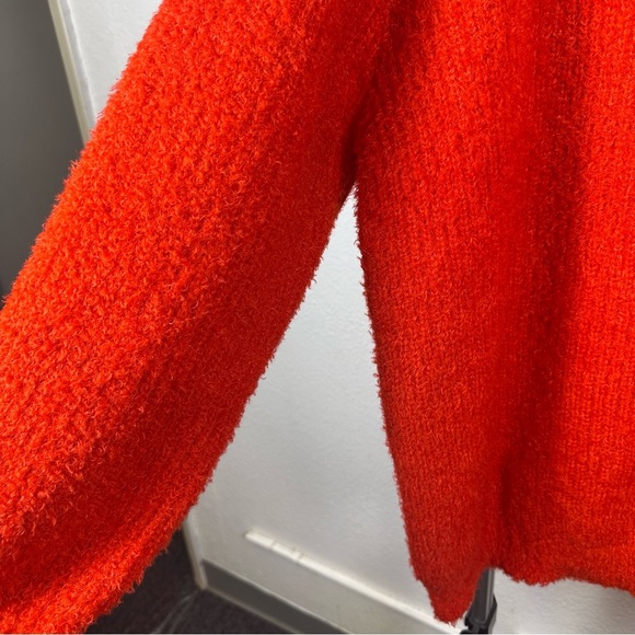 Future Collective | Vibrant Red Women's Crew Neck Sweater - Picture 3 of 7